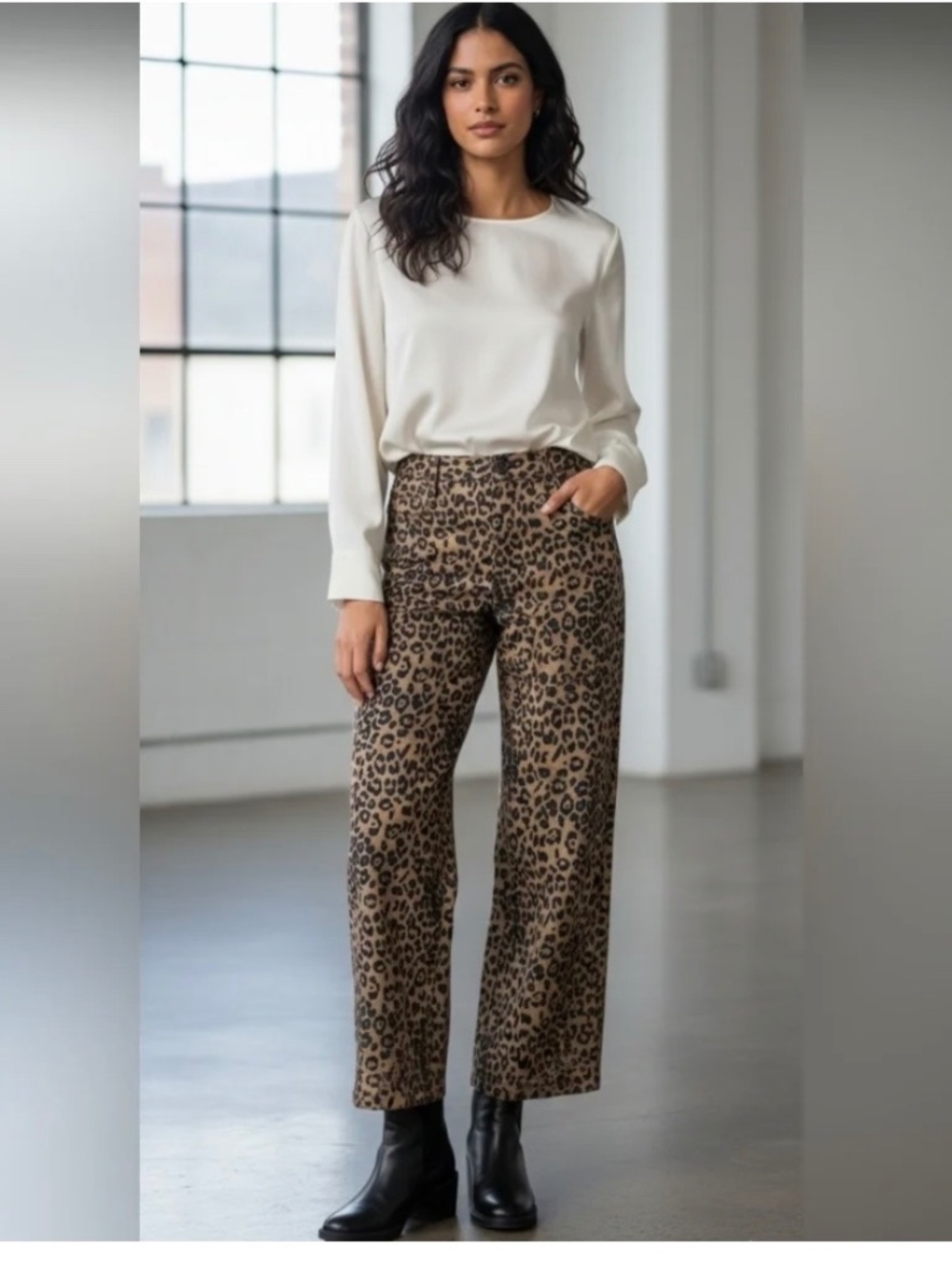 SHEIN Leopard Pants